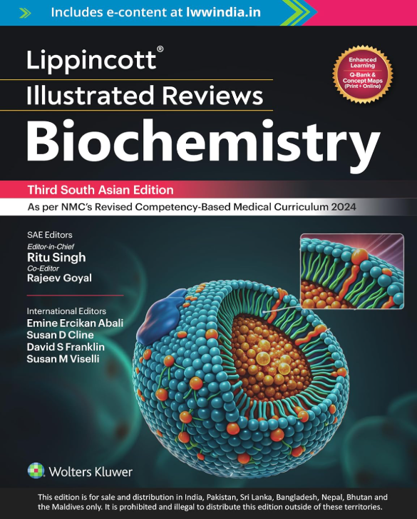 Cover of Lippincott® Illustrated Reviews: Biochemistry, South Asian Edition