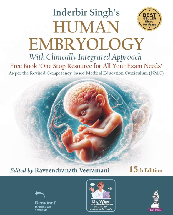 Cover of Inderbir Singh's Human Embryology (With Clinically Integrated Approach)