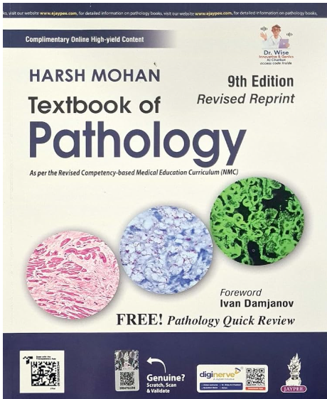 Cover of Harsh Mohan Textbook of Pathology, 9th Edition