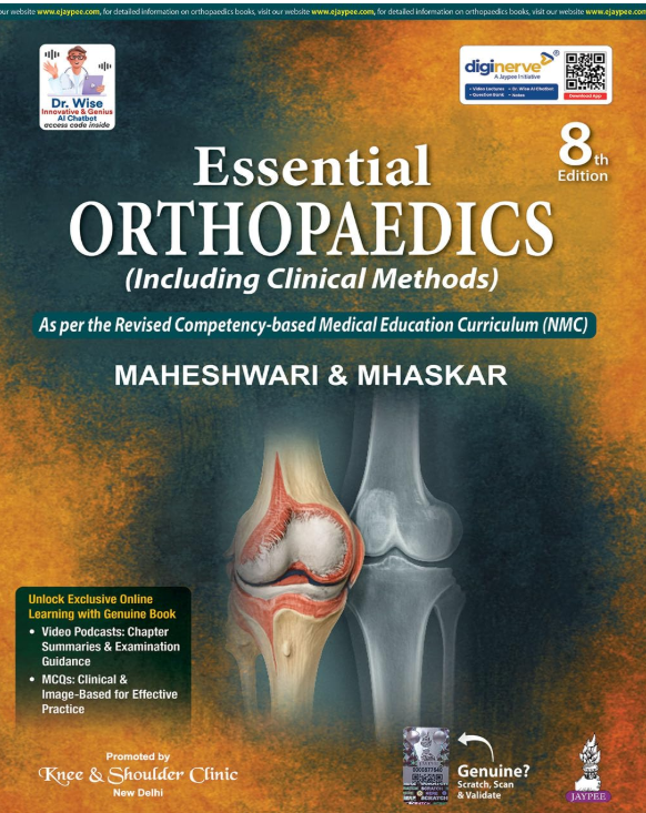 Cover of Essential Orthopaedics (Including Clinical Methods), 8th Edition