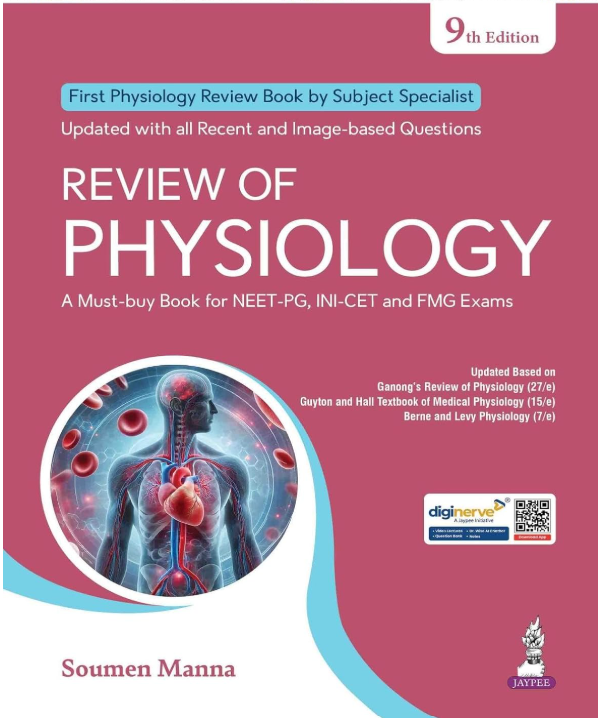 Cover of Review of Physiology — Must-Have for Entrance (Image-Based Questions), 9th Edition