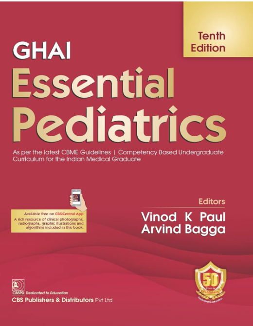 Cover of Ghai Essential Pediatrics, 10th Edition