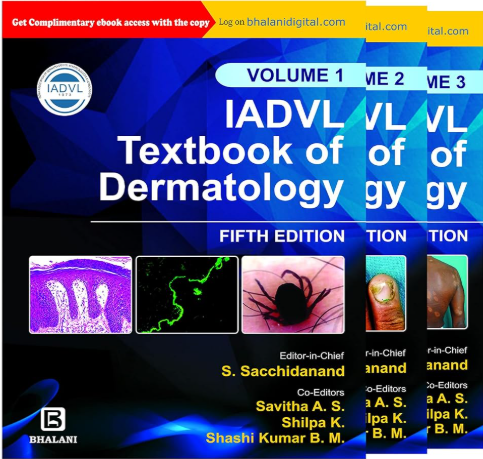 Cover of IADVL Textbook of Dermatology, 5th Edition (Set of 3 Volumes)