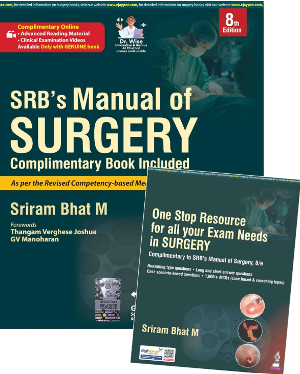 Cover of SRB's Manual of Surgery (with One Stop Resource for All Your Exam Needs in Surgery), 8th Edition