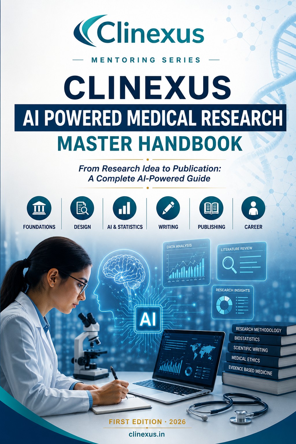 Cover of Clinexus AI-Powered Medical Research Handbook
